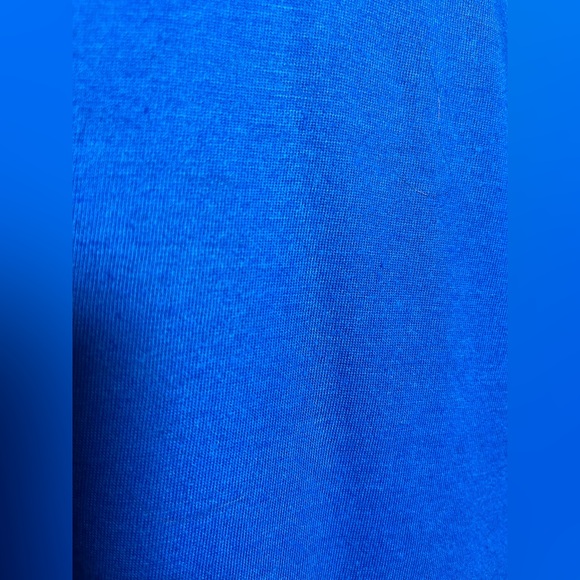 Lane Bryant Women’s Royal Blue V-Neck Short Sleeve Top - Picture 7 of 8